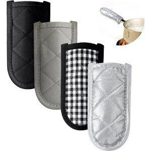 nhp ~g 4FZbg  Jo[ z_[  XLbg Pg tCp Oh Op 4 Pieces Hot Handle Holders Pan Handle Sleeves Heat Resistant Pan Handle Covers Non-Slip Pan Handle