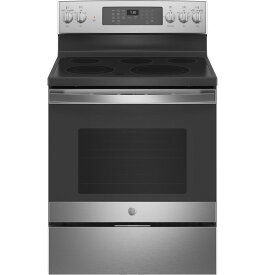 GE コンベクションオーブンレンジ IH 調理器 クッキングヒーター 5口 GE 30" Free-Standing Electric Convection Range with No Preheat Air Fry 家電