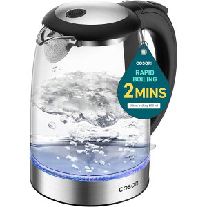 KX dCPg 1.7L XeXp[c OFF LEDCg COSORI Electric Kettle, No Plastic Contact with Water, 1.7L/1500W, Stainless Steel Inner Lid & Filter Ɠd