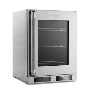 Newage ① 145L rgC A_[JE^[ 59cm EOΉ XeX LEDCg24h Under-Counter Fridge with Glass Door 93000 Ɠdysz