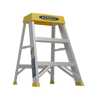 r ܂肽 Xebv 61cm A~ 136kg܂ Werner 150B 2 ft Type 1A Aluminum Step Stool