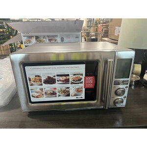 �R���x�N�V�����I�[�u�� 3 in 1 �m���t���C���[ �d�q�����W �X�e�����X �u���r�� Breville the Combi Wave 3 in 1 BMO870BSS1BUC1 �Ɠd