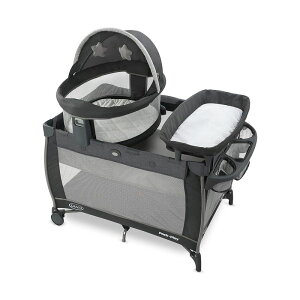 ܂肽 vC[h oVlbg gxh[ ނ LX^[t OR Graco Pack 'n Play Travel Dome LX Playard | Includes Portable Bassinet, Full-Size Infant Bassinet, and Diaper Changer