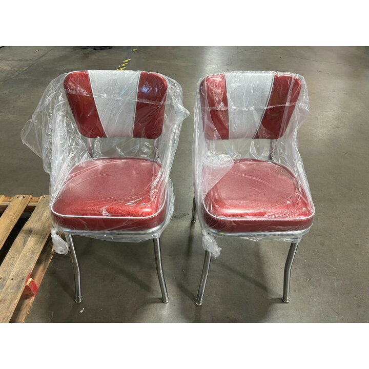 楽天市場】アメリカ製 レトロ ダイナーチェア 2脚セット Vバック 