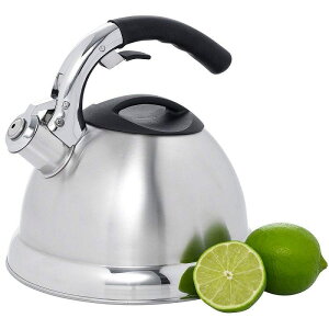 �N���G�[�e�B�u�z�[�� �A�o���� �X�e�����X�J���P�g�� ��3L Creative Home 72222 Avalon Stainless Steel Whistling Tea Kettle, 3-Quart