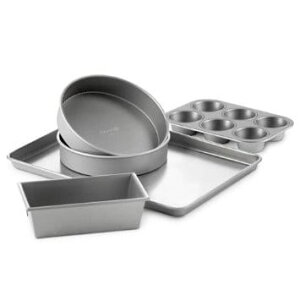 �J���t�@���� �P�[�L�^ �}�t�B���^ 5�_�Z�b�g Calphalon 5-pc. Nonstick Nonstick Bakeware Set Gray 1826026