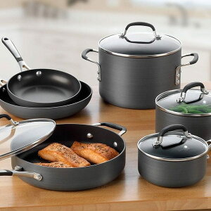�J���t�@���� �N�b�N�E�F�A�[ �� 7�_�Z�b�g PFOA�t���[ Calphalon Contemporary Nonstick Cookware Set 1775824