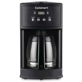 コーヒーメーカー クイジナート プログラムタイマー ガラスカラフェ 12カップ Cuisinart 12 Cup Programmable Coffee Maker - Black DCC-500 家電