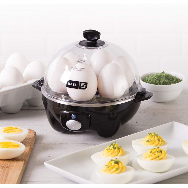 エッグクッカー ゆで卵 最大6個 ポーチドエッグ スクランブルエッグ オムレツ ダッシュ Dash Rapid Egg Cooker: 6 Egg  Capacity Electric Egg Cooker for Hard Boiled Eggs, Poached Eggs, Scrambled  