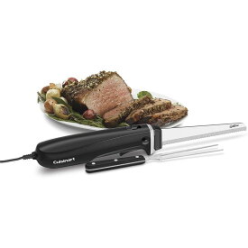 電動ナイフ 包丁 サービングフォーク まな板セット クイジナート 肉 パン 野菜 Cuisinart CEK-41 AC Electric Knife, One Size, Black 家電