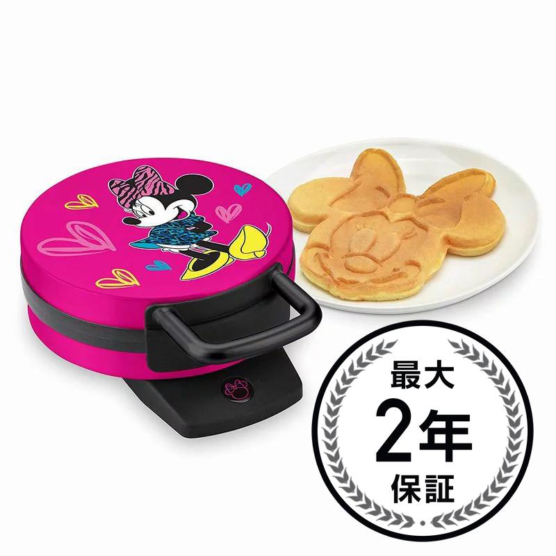 30日間返金保証 送料無料 最大2年保証 ディズニー ミニーマウス ワッフルメーカー Disney 家電 Maker 卸し売り購入 Mouse お気にいる Waffle DMG-31 Pink Minnie