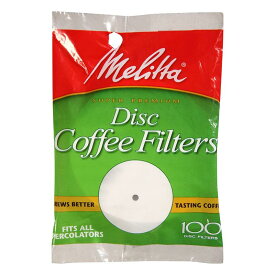 ディスク コーヒーフィルター パーコレーター用 直径9cm 2400枚 メリタ ホワイト Melitta 3.5 Percolator Disc Coffee Filters, White, 100 Count (Pack of 24)