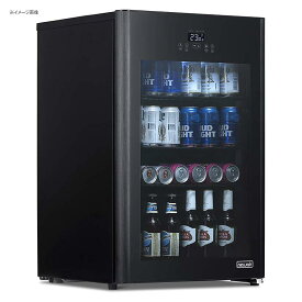 冷蔵庫 最大125缶 ビバレッジクーラー ターボモード ガラスドア ブラック ニューエアー NewAir Froster and Beverage Refrigerator, Freestanding 125 Can Chiller with Party and Turbo Mode, Chills to 23 Degrees, Black, NBF125BK00 家電