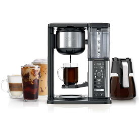 コーヒーメーカー 量が選べる ガラスカラフェ スペシャリティ ニンジャ Ninja Specialty Coffee Maker, with 50 Oz. Glass Carafe, Black and Stainless Steel Finish 家電