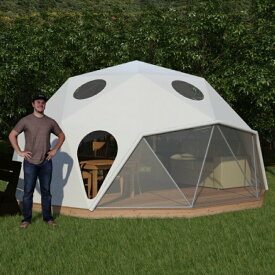 グランピング ドームテント 常設 実物見学可能 アメリカ製 キャンプ 大型 防水 耐候 本格的 ファミリー アウトドア ジオテック構造Pacific Domes DwellDome Tent Made in USA【代引不可】