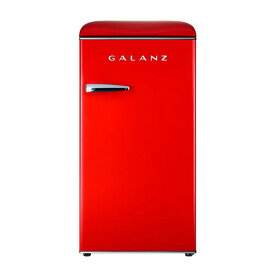冷蔵庫 冷凍庫付 1ドア 93L レトロ Galanz 3.3 cu. ft. Retro Mini Fridge Single Door in Hot Rod Red with Chiller 家電