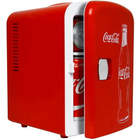 コカコーラ ミニ 保冷庫 6缶 4L 車載可Coca-Cola Classic Portable 6 Can Mini Fridge Cooler 4 L/4.2 Quarts Capacity, 12V DC/110V AC Plugs Included KWC4-C AZ 家電