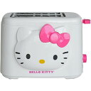 ハローキティ 2枚焼きワイドスロット トースター ポップアップ Hello Kitty 2-Slice Wide Slot Toaster With Cool Tou…