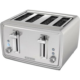 トースター 4枚焼き ステンレスBLACK+DECKER 4-Slice Toaster, Stainless Steel, TR4900SSD 家電