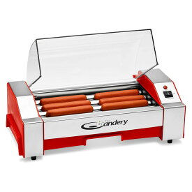 ホットドッグローラー ソーセージグリル 6本焼き The Candery Electric Hot Dog Roller- Sausage Grill Cooker Machine- 6 Hot Dog Capacity 家電