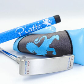 【カスタムカラー ブルー】Piretti / ピレッティ パター コルティノ2 プレミアシリーズ ブルーカスタム 34インチ 日本正規代理店 / ブレード型 ピン型