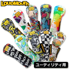 ラウドマウス ゴルフ 撥水 軽量生地 ヘッドカバー ユーティリティ用 メンズ レディース キャットハンド型 LM-HC0019CH/ UT / Loudmouth