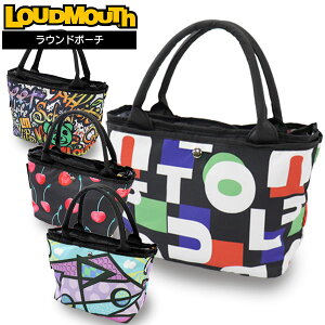 2025年春夏 ラウドマウス ゴルフ 軽量生地 ラウンドポーチ メンズ レディース LM-RP0017 / Loudmouth
