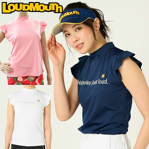 【30%オフセール!】【2023年春夏】ラウドマウス レディース ゴルフウェア ノースリーブ モックネック シャツ 763657 2023SS 763-657 (ゆうパケット発送)