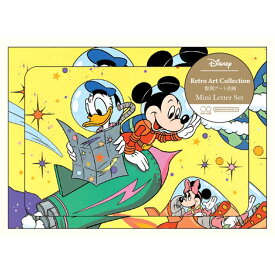 ミッキー ミニレターセット 727950 レトロアートコレクション1990 ディズニー Disney 復刻アート 第4弾