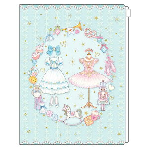 たけいみき A4ジッパー付クリアファイル6P くるみ割り人形 156816 Miki Takei Collection クローズピン