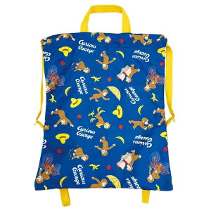 おさるのジョージ 撥水ナップサック ブルー 420249 入園入学 男の子