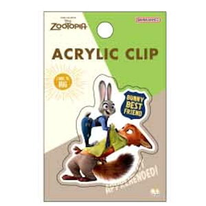 ズートピア アクリルクリップ クリップ 挟む はさむ 762838
