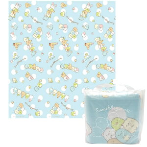 すみっコぐらし 水色ドット クッションマット2畳 敷物 しきもの レジャーシート