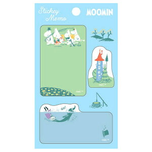ムーミン ダイカット付箋 ブルー 706030 MOOMIN