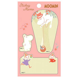 ムーミン ダイカット付箋 ピンク 706047 MOOMIN