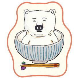 おいしそうなしろくま ダイカットミニタオル 280132