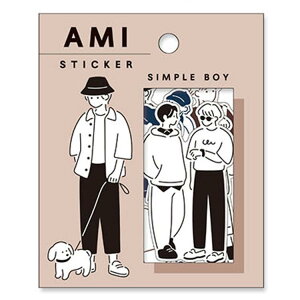 simple boy アミ ステッカー 823051 ami AMI 友達