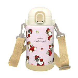 mofusand ステンレスワンプッシュボトル700ml 保冷 いちごにゃん 048980 モフサンド もふもふにゃんこ ぢゅの