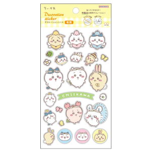 ちいかわ デコレーションシール シール デコ デコレーション 目印 マーク 布用 318058
