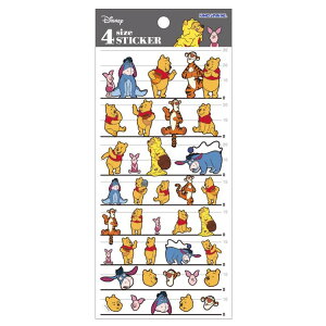 ܂̃v[ 4size STICKER 065726 Winnie the Pooh fBYj[