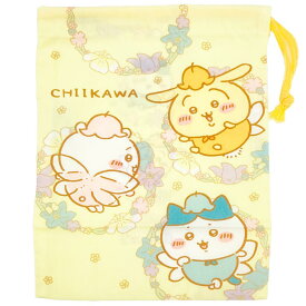 ちいかわ コップ巾着 267455 フェアリーフラワー ハチワレ うさぎ CHIIKAWA なんか小さくてかわいいやつ ナガノ