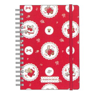 マロンクリーム WリングノートB6 ダブルリング ノート メモ帳 レトロ 817309