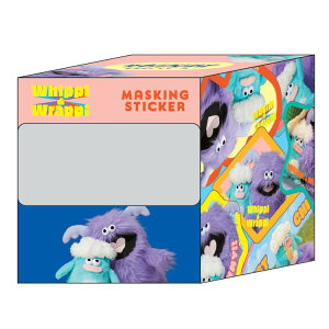 ホイッピ&ラッピ ボックス入りマスキングシール ブルー Whippi&Wrappi シール ステッカー デコ デコレーション 919089