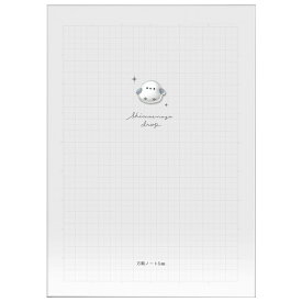 しまえなが クリア方眼ノート5mm 001248 シマエナガ 小鳥