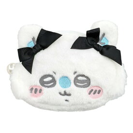 ちいかわ ダイカットフェイスポーチ モモンガ 348774 リボンコスメ ギフト