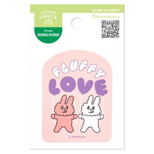 BUNNI KONBINY �X�e�b�J�[FLUFFY LOVE 254729 �N���G�C�^�[�Y�T�[�J�X CREATORS CIRCUS