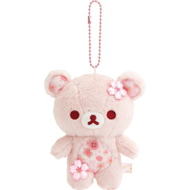 リラックマ ぶらさげぬいぐるみ コリラックマ 桜リラックマ ぬいぐるみキーホルダー ボールチェーン付 ピンク
