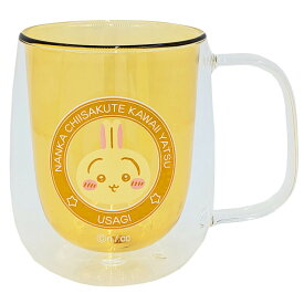 ちいかわ ダブルウォールグラス250ml うさぎ 303276 マグ CHIIKAWA なんか小さくてかわいいやつ ナガノ