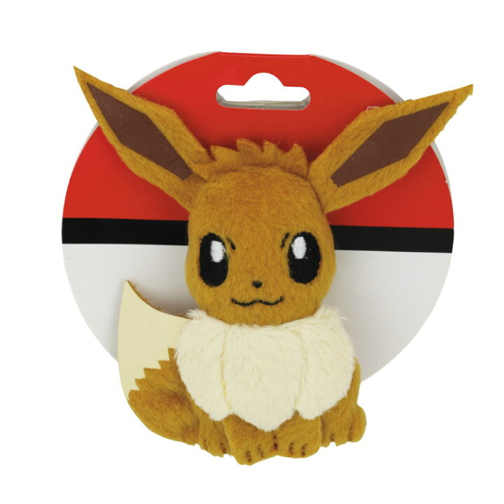 楽天市場 ポケットモンスター ぬいぐるみバッジ イーブイ キャラクターハウス キャロル