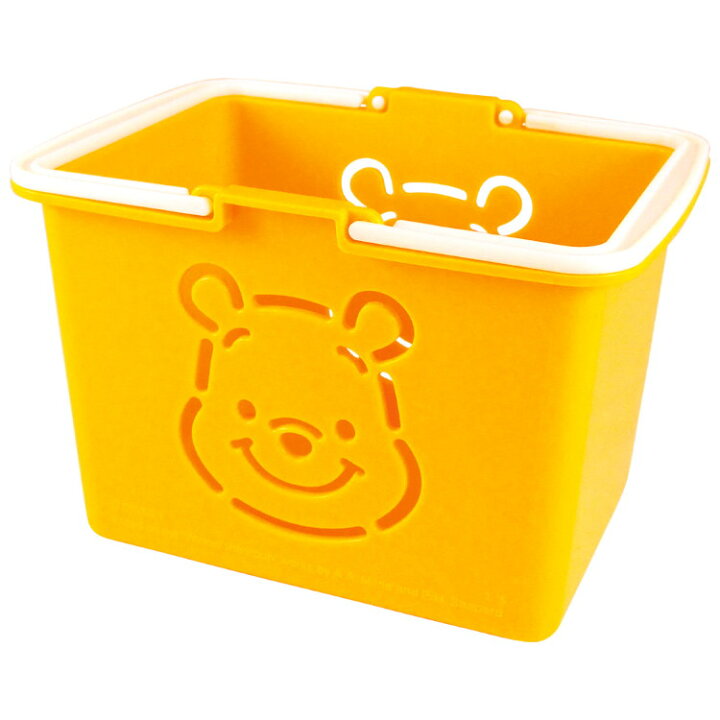 楽天市場 ディズニーくまのプーさん ミニカラーバスケット オレンジ キャラクターハウス キャロル